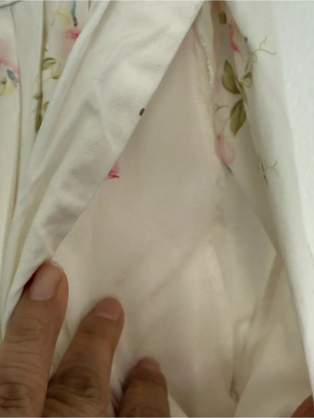 Vintage Ralph Lauren white pleated midi skirt